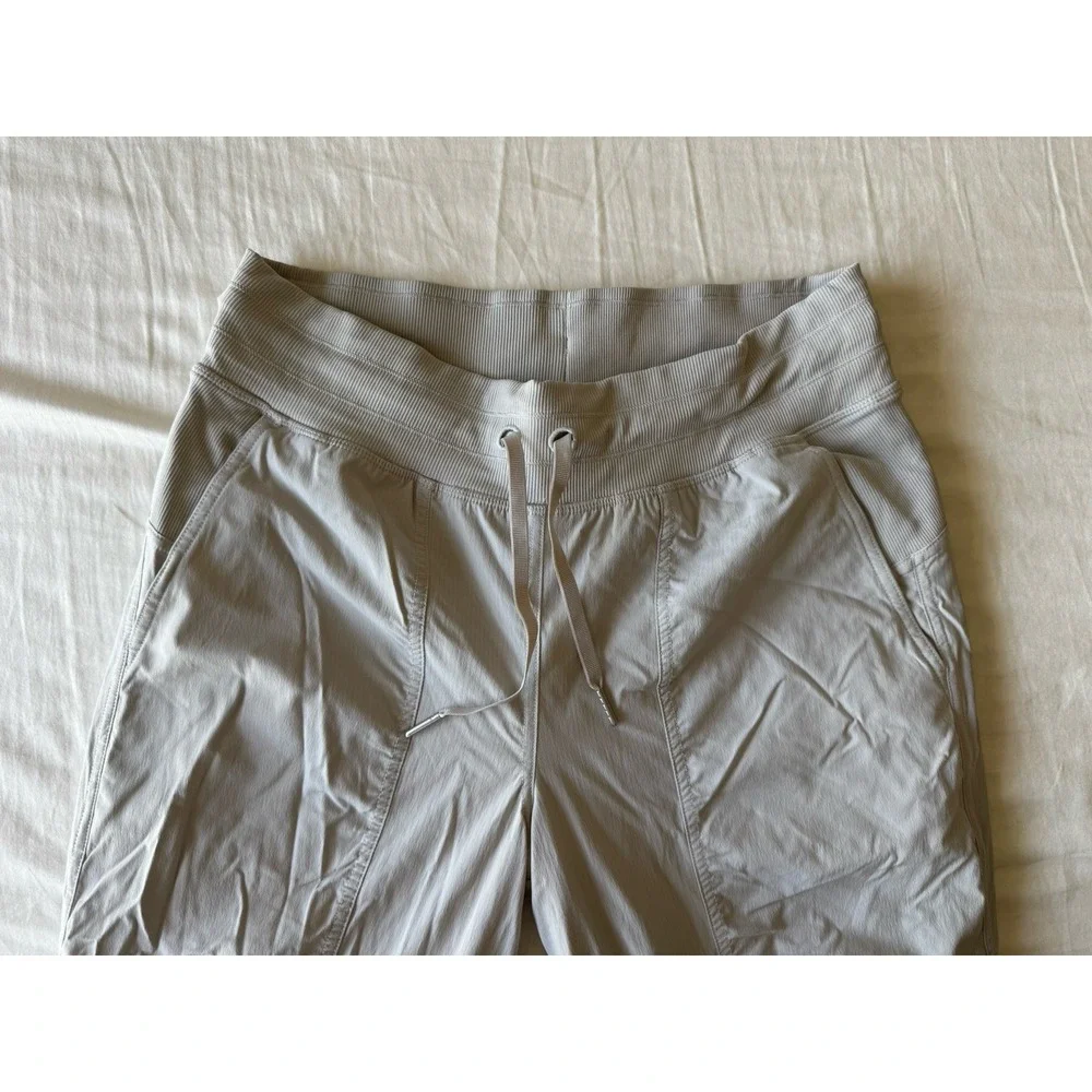 Lululemon Dance Studio Mid-Rise Jogger Sz 8 Full Length Dove Gray Lined NWOT